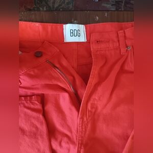 Urban Outfitters BDG Red Straight Leg Jeans